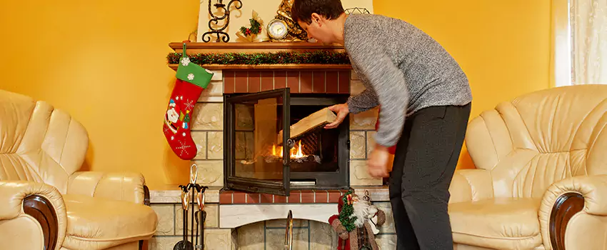Rusted Metal Fireplace Restoration in SeaTac, Washington